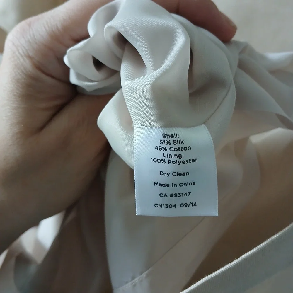 Talbots Women's Size 8P Gold Silk Cotton Midi A-line Dress Satin Lined NWT $199!